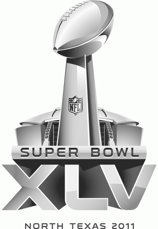 Super Bowl XLV Primary Logo iron on transfers for T-shirts